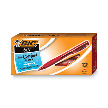BIC® Bu3 Ballpoint Pen, Retractable, Bold 1 Mm, Red Ink, Red Barrel, Dozen freeshipping - TVN Wholesale